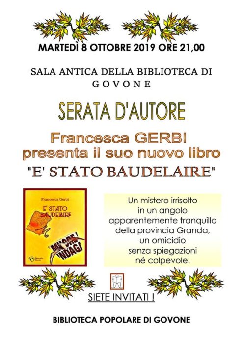 Serata d'autore: Francesca Gerbi a Govone