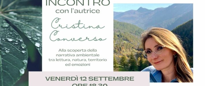 Cristina Converso alla Biblioteca di Candiolo