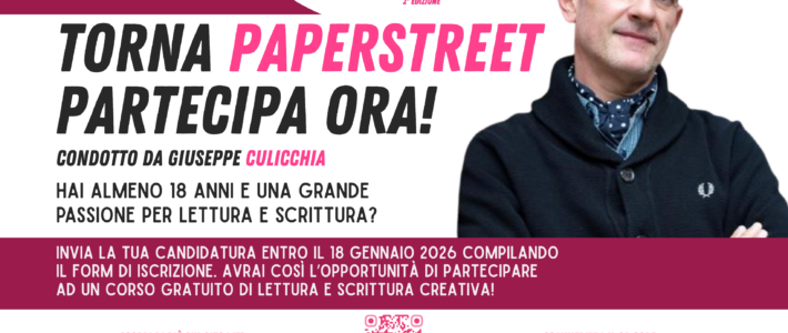 Raccontare l’Abitare: torna Paper Street!