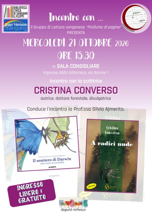 Incontro con Cristina Converso a Sangano
